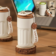 Smart Temperature Display Coffee Tumbler – 316 Stainless Steel 450 ml