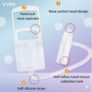 Electric nasal aspirator for newborn hygiene and congestion relief