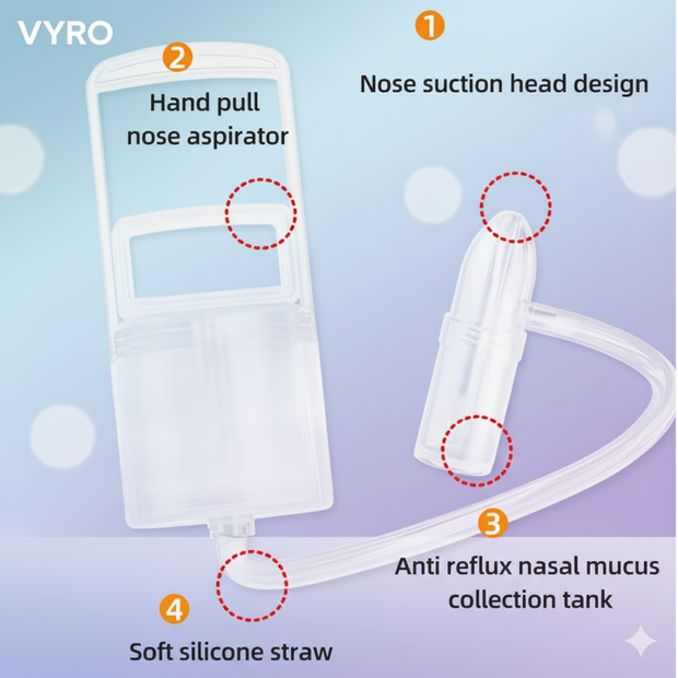 Electric nasal aspirator for newborn hygiene and congestion relief