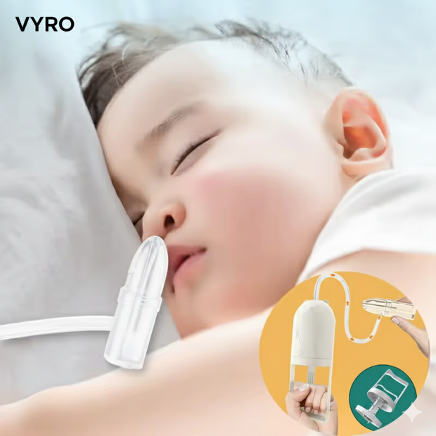 Electric nasal aspirator for newborn hygiene and congestion relief
