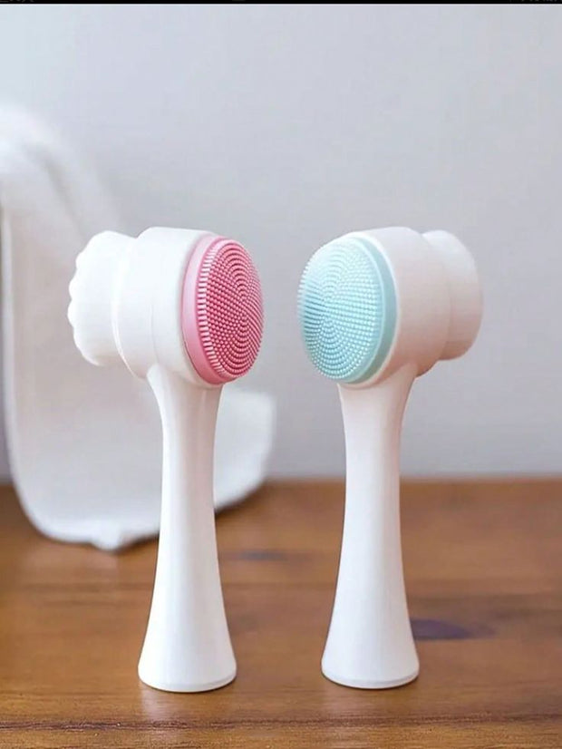 2-in-1 Silicone Face Brush & Exfoliator – Gentle Deep Cleansing