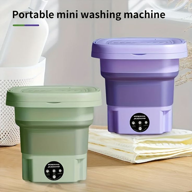 Foldable Portable Mini Washing Machine – Compact Laundry Solution for Home, Travel & Dorms