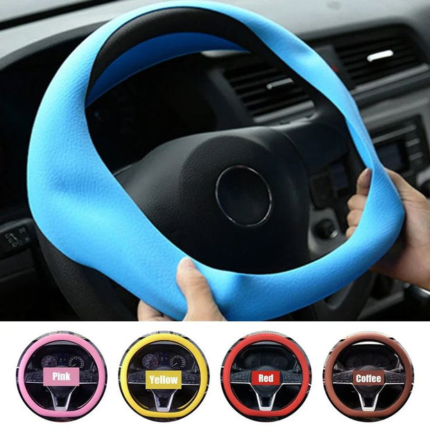 Elastic Steering Wheel Protective Multi-Color Grip for Men & Women