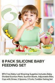 Silicone Baby Feeding Set | Safe, Non-Toxic & Easy to Clean