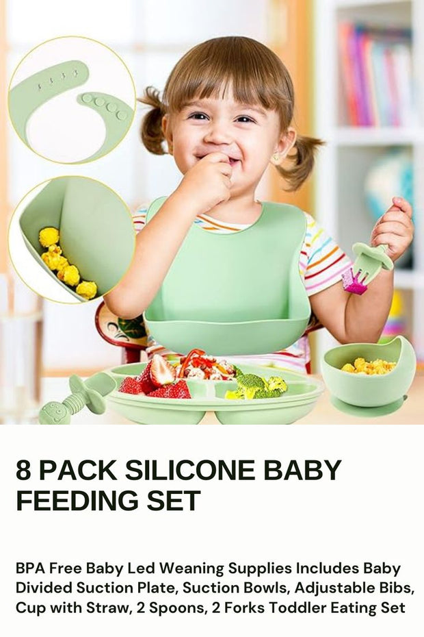 Silicone Baby Feeding Set | Safe, Non-Toxic & Easy to Clean