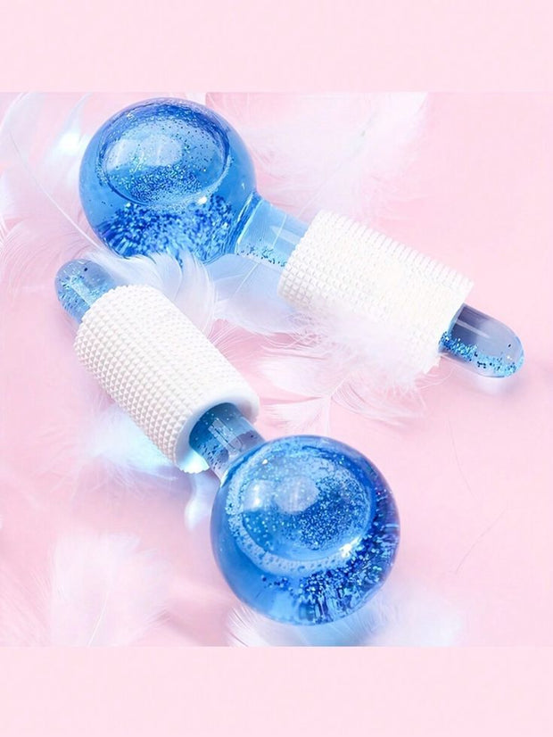 Ultrasonic Facial Cleansing Device with Cooling Skin Ice Globes – Deep Clean & Refresh