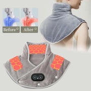 Electric shoulder and neck heating pad for pain relief