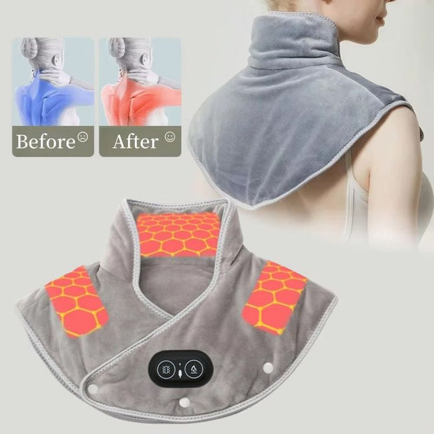 Electric shoulder and neck heating pad for pain relief