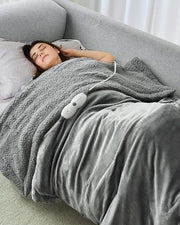 Soft electric heated blanket for cozy warmth