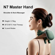 N7 Master Hand Neck and Shoulder Massager with Heat Therapy by VYRO
