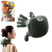 Close-up of ergonomic design and heat feature of N7 Master Hand Massager