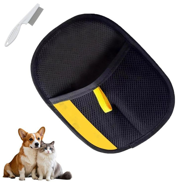 Pet Grooming Glove Remove Loose Hair While Petting