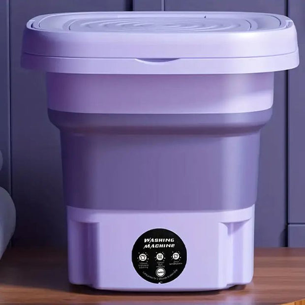 Foldable Portable Mini Washing Machine – Compact Laundry Solution for Home, Travel & Dorms