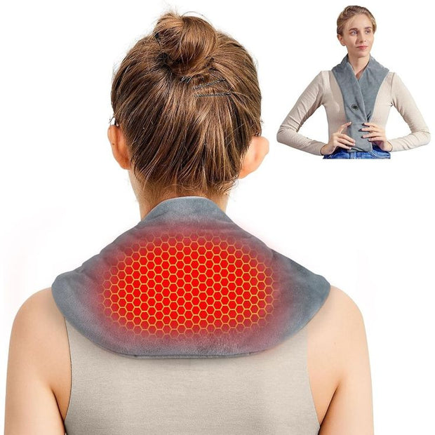 Electric Heating Shoulder Neck Pad Cervical Wrap Three Gear Thermal Compress Shawl Warm Back Tool Relax Brace