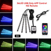 VYRO RGB Car Interior Ambient LED Lights Kit - App Control, Music Sync, Waterproof Glow