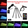 VYRO RGB Car Interior Ambient LED Lights Kit - App Control, Music Sync, Waterproof Glow