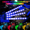 VYRO RGB Car Interior Ambient LED Lights Kit - App Control, Music Sync, Waterproof Glow
