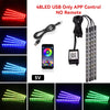 VYRO RGB Car Interior Ambient LED Lights Kit - App Control, Music Sync, Waterproof Glow