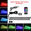 VYRO RGB Car Interior Ambient LED Lights Kit - App Control, Music Sync, Waterproof Glow