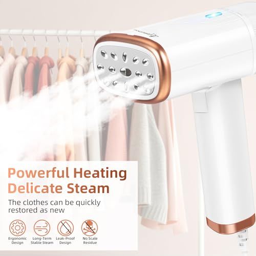 Handheld Cordless Garment Steamer – Quick Wrinkle Removal Anywhere