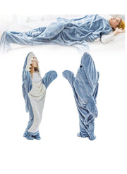 Shark Blanket Hoodie Onesie – Cozy Wearable Blanket