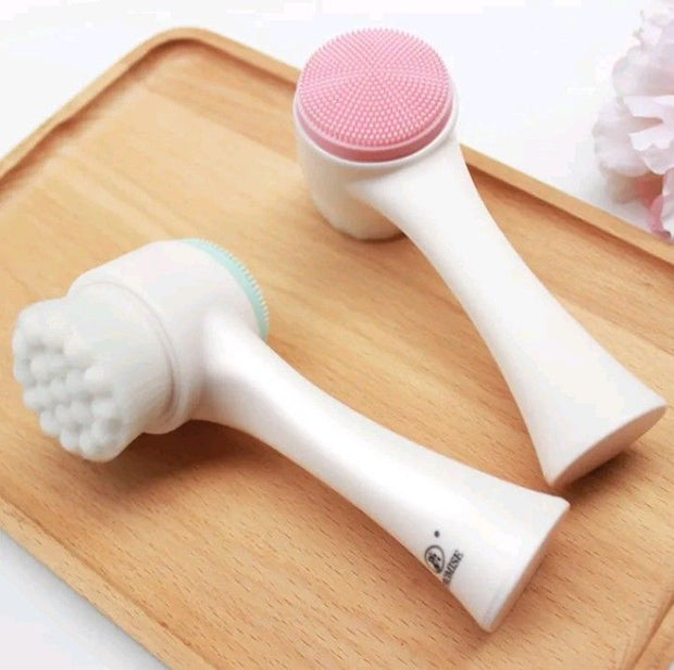 2-in-1 Silicone Face Brush & Exfoliator – Gentle Deep Cleansing
