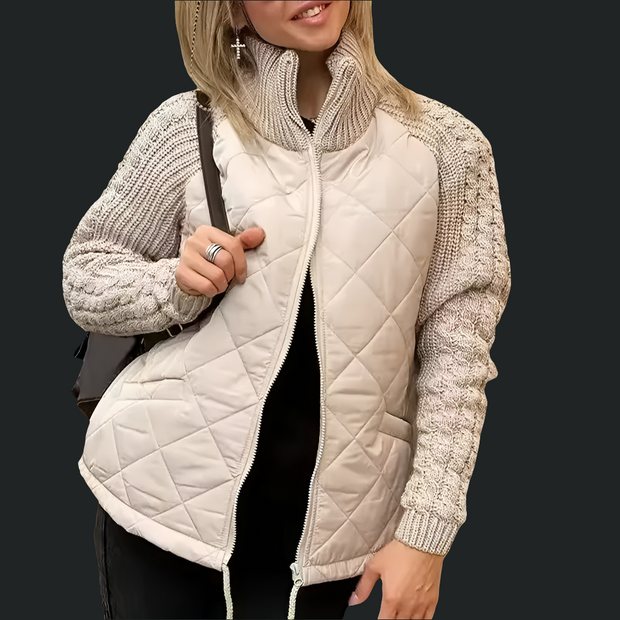 Cozy-Chic Knit Sleeve Quilted Puffer Vest (The Fall Essential)