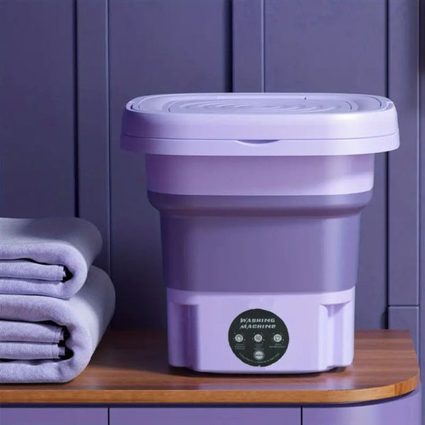 Foldable Portable Mini Washing Machine – Compact Laundry Solution for Home, Travel & Dorms